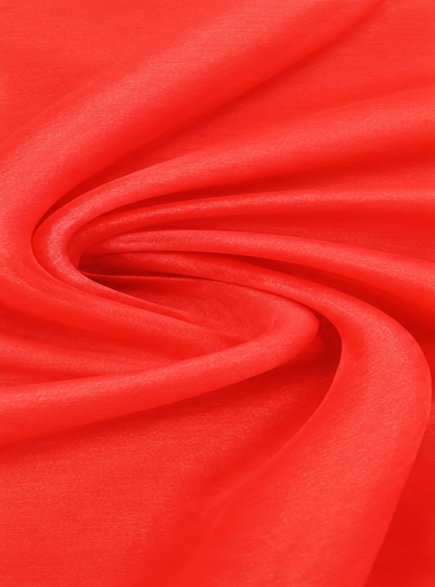 RED KHADI ORGANZA DYED FABRIC