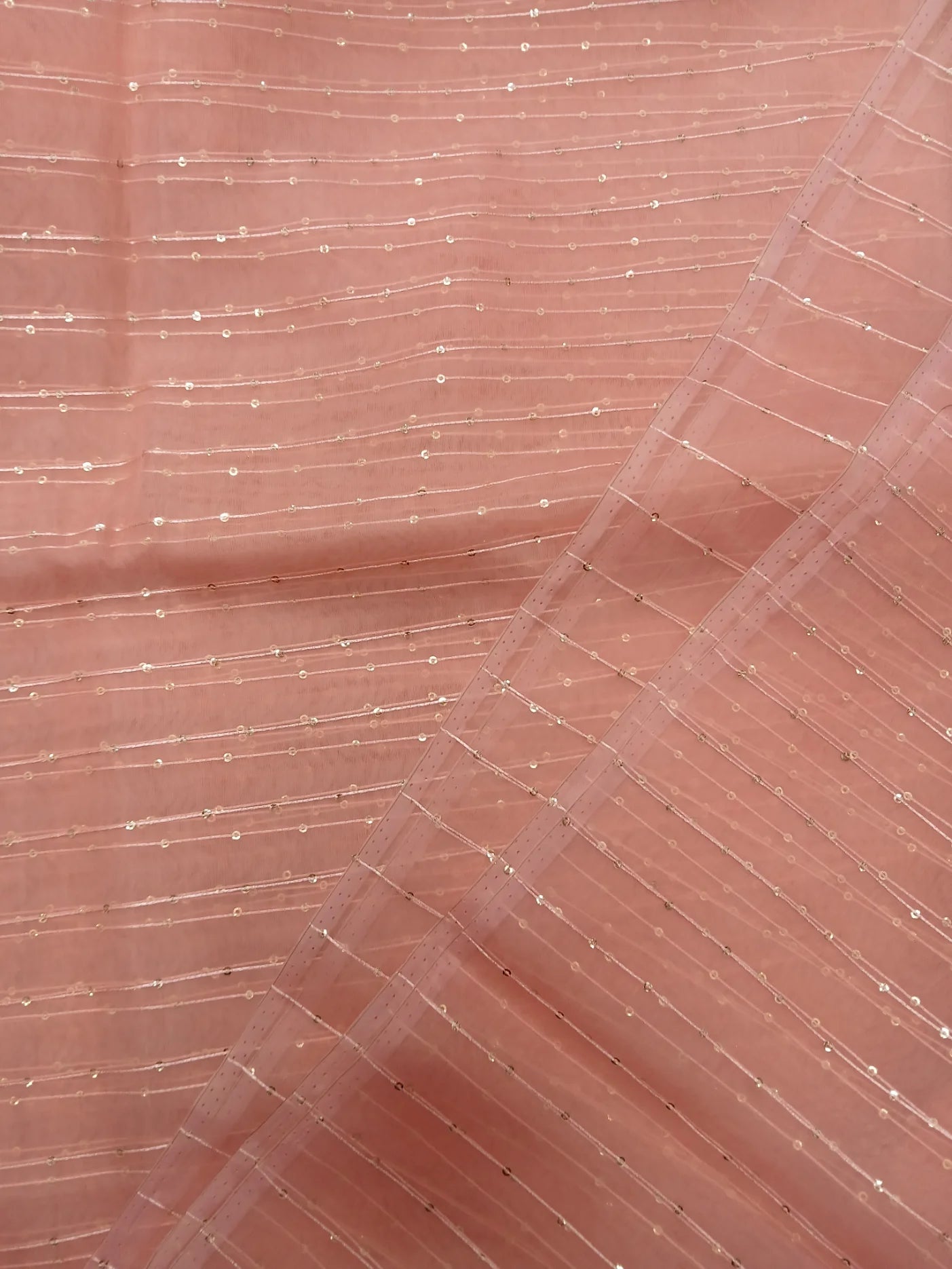 ORGANZA FEEZY-1 SEQUENCE FABRIC