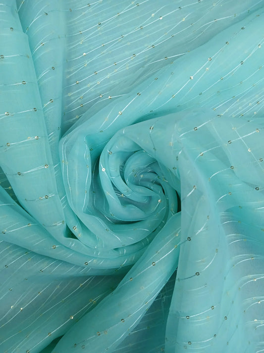 ORGANZA FEEZY-1 SEQUENCE FABRIC