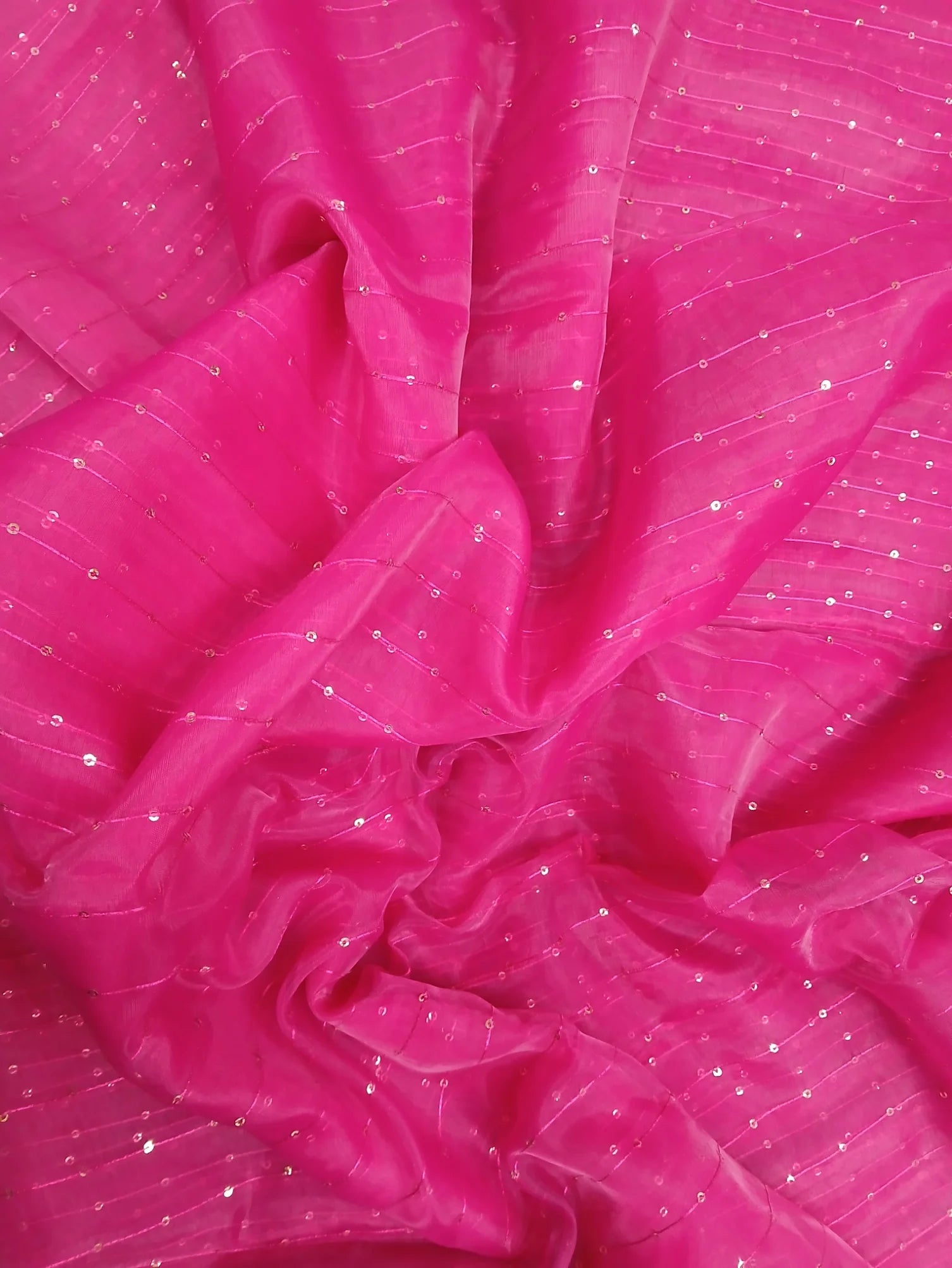 ORGANZA FEEZY-1 SEQUENCE FABRIC