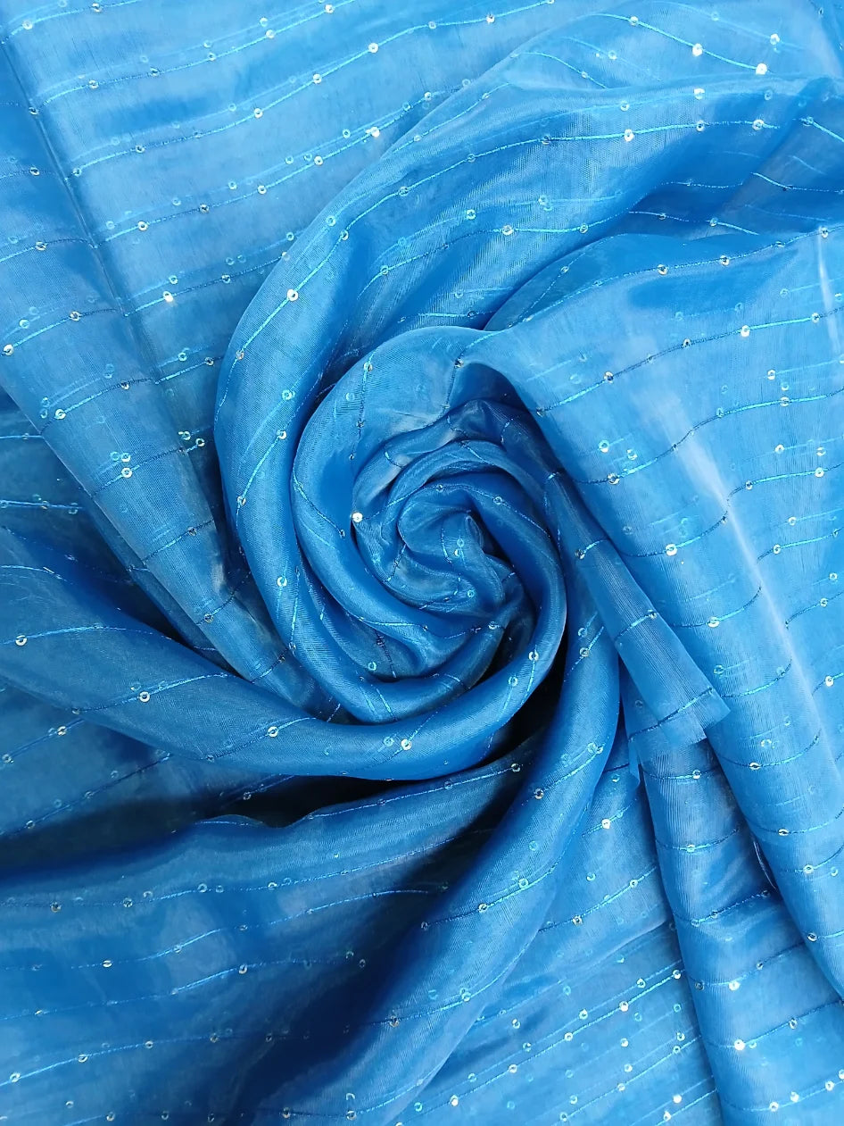 ORGANZA FEEZY-1 SEQUENCE FABRIC