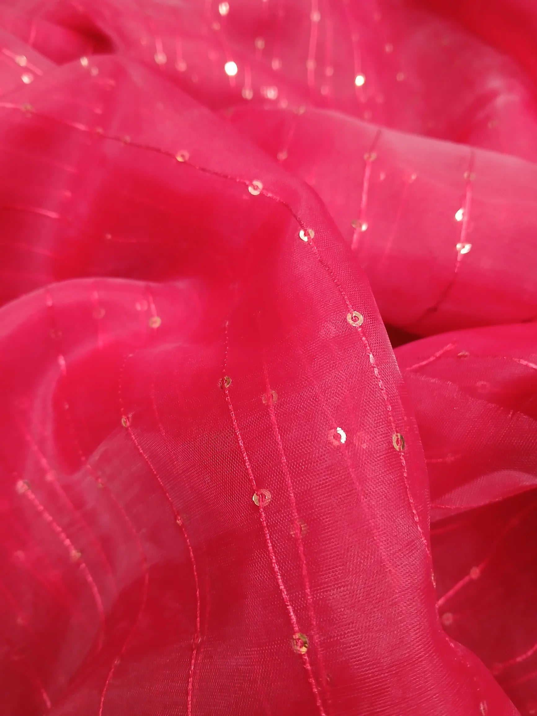 ORGANZA FEEZY-1 SEQUENCE FABRIC