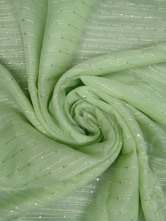 ORGANZA FEEZY-1 SEQUENCE FABRIC