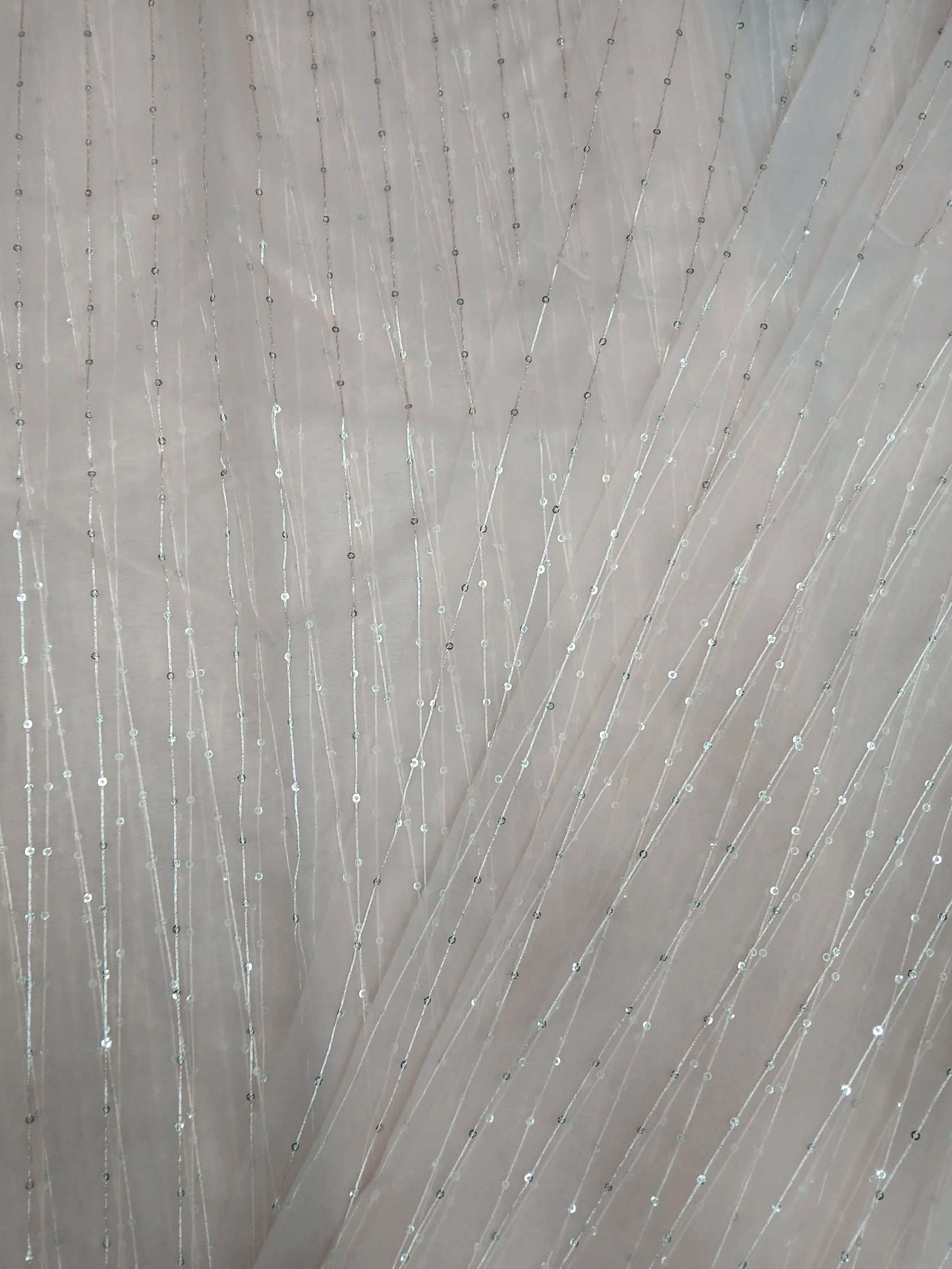 ORGANZA FEEZY-1 SEQUENCE FABRIC