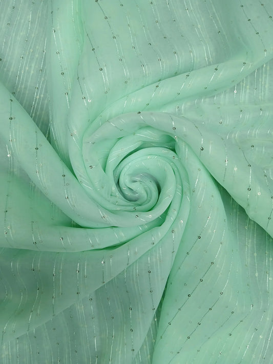 ORGANZA FEEZY-1 SEQUENCE FABRIC