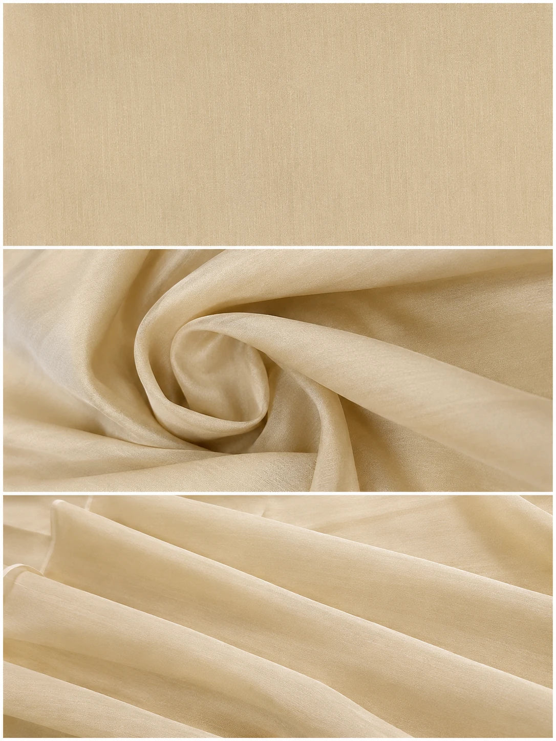 CHICKOO KHADI ORGANZA DYED FABRIC
