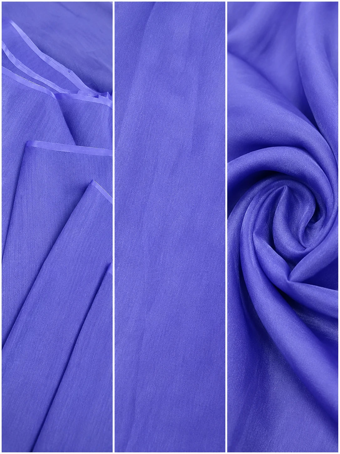BLUE KHADI ORGANZA DYED FABRIC