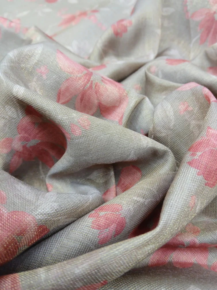 ORGANZA TISSUE DIGITAL PRINTED FABRIC