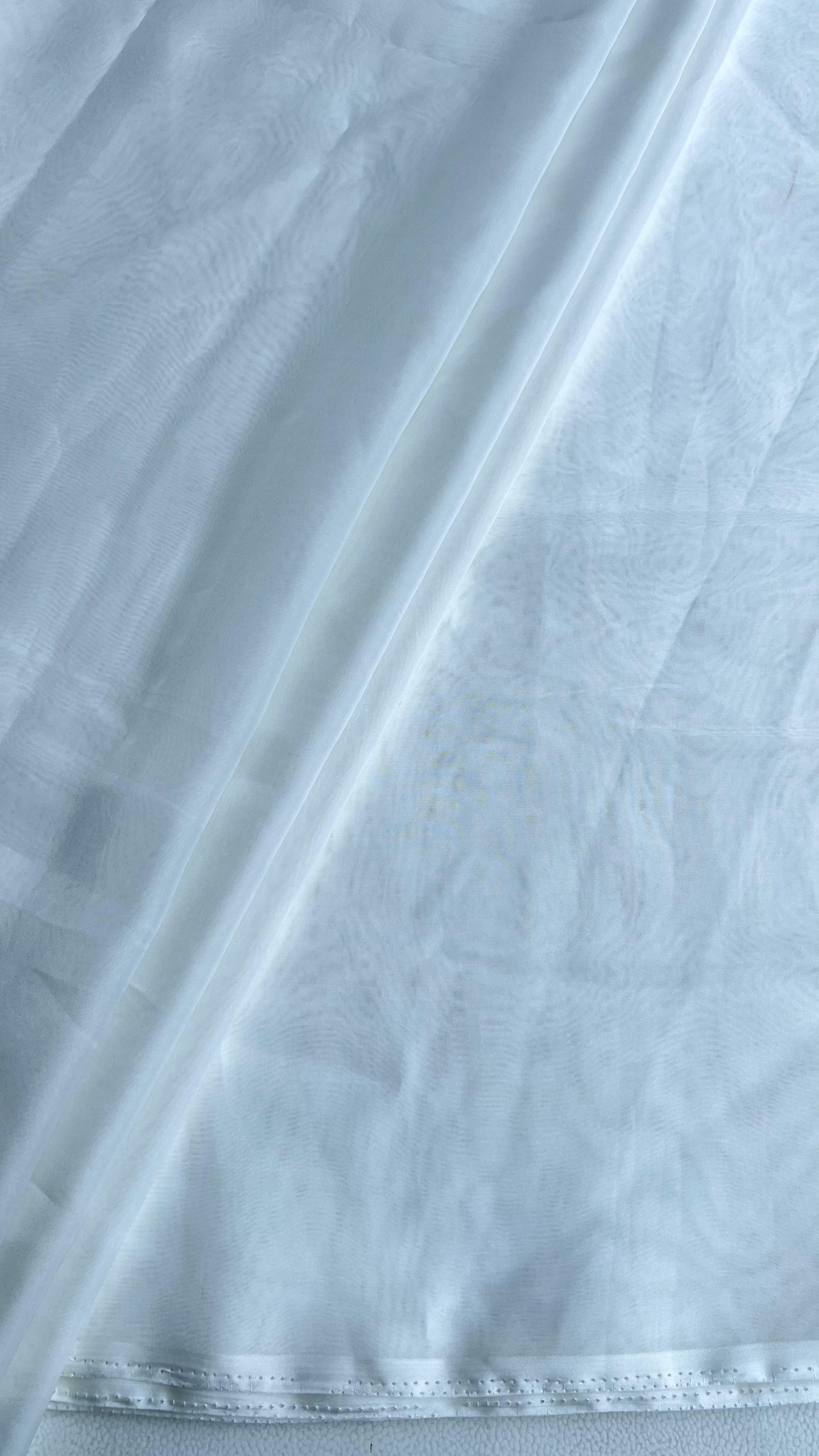 MILKY ORGANZA DYED FABRIC