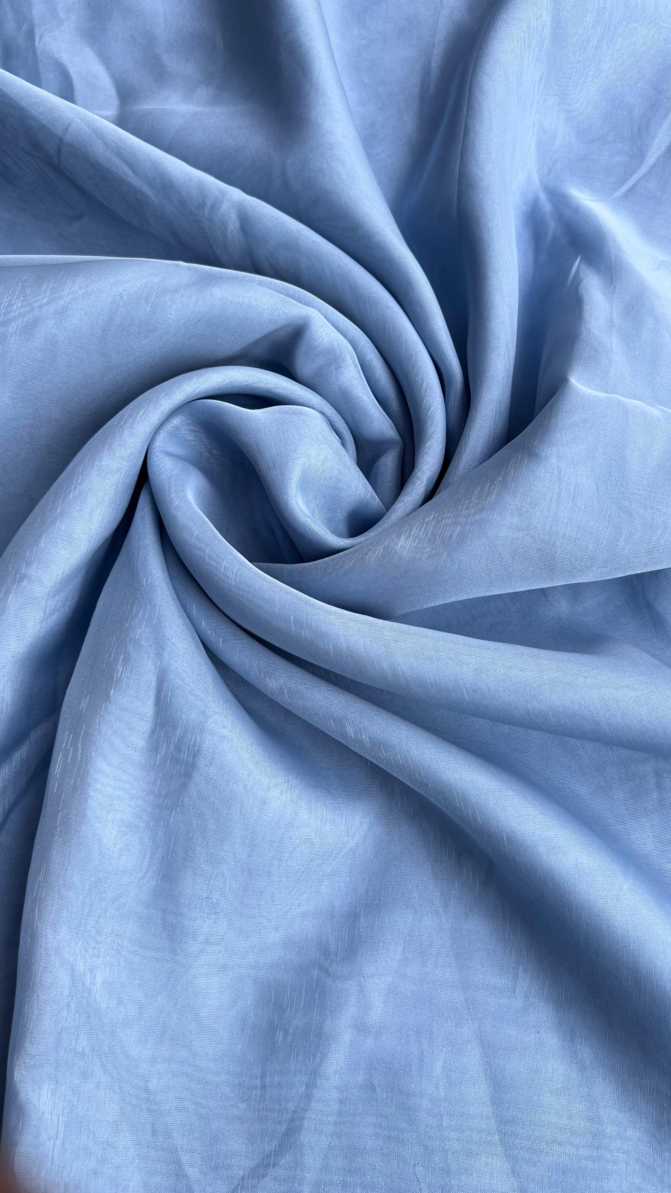 SILVER CRYSTAL ORGANZA DYED FABRIC