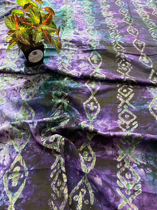 PERI PERI PLAIN BATIK PRINTED VISCOSE FABRIC