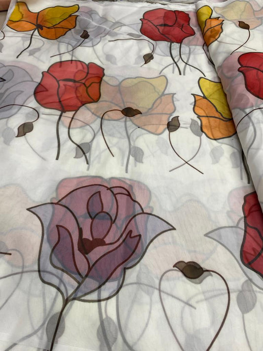 MILKY ORGANZA DIGITAL PRINT