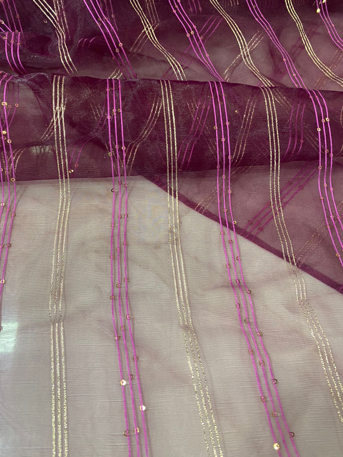 7-STAR ORGANZA SEQUENCE FABRIC