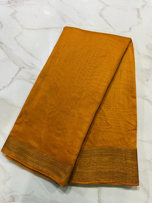 ART LINEN KHADI JACQUARD BORDER 1 FABRIC